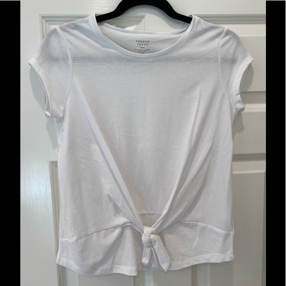 French Toast white tie front shirt NWOT